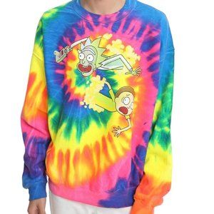 Rick & Morty Tie-Dye Crewneck (Worn Once)